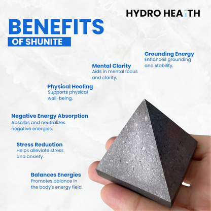 Authentic Shungite Pyramid Stone - Ultra EMF Blocking